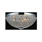 Plafonnier CWI Lighting Globe QS8357C12C 120W 3 lumières chrome