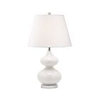 Lampe de table à incandescence Dainolite 180T-WH 1-Lumière 60W Blanc