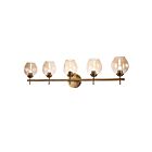 Vanité halogène Dainolite ABI-365W-VB Abii 5-Lumières 200W Bronze Vintage