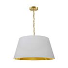 Suspendu à chaîne Dainolite BRY-M-AGB-692 Brynn 1-Lumière 100W Laiton vieilli
