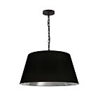 Suspendu à chaîne Dainolite BRY-M-BK-697 Brynn 1-Lumière 100W Noir