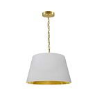 Suspendu à chaîne Dainolite BRY-S-AGB-692 Brynn 1-Lumière 100W Laiton vieilli
