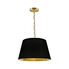 Suspendu à chaîne Dainolite BRY-S-AGB-698 Brynn 1-Lumière 100W Laiton vieilli