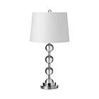 Lampe de table à incandescence Dainolite C182T-PC 1-Lumière 60W Chrome poli