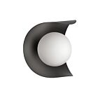 Applique murale incandescent Dainolite CRT-61W-MB Crescent 1-Lumière 25W Noir mat