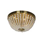 Plafonnier encastré incandescent Dainolite DAW-143FH-AGB-WH Dawson 3-Lumières 120W Laiton vieilli