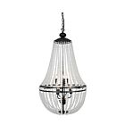 Lustre sur chaîne de cristal Dainolite DAW-386C-MB-FR Dawson 6-Lumières 360W Noir mat