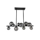 Suspendu à tige Dainolite GLA-3110HP-MB Glasgow 10-Lumières 250W Noir mat