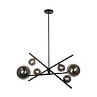 Suspendu à tige Dainolite PAM-276HP-MB Pamela 6-Lumières 150W Noir mat