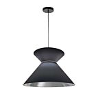 Suspendu tambour LED Dainolite PAT-181P-BK-697 Patricia 1-Lumière 100W Noir
