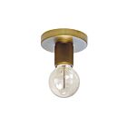 Plafonnier encastré incandescent Dainolite RSW-41FH-AGB Roswell 1-Lumière 60W Laiton vieilli
