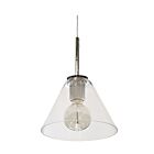 Mini suspendus Dainolite RSW-91P-PC-CLR Roswell 1-Lumière 60W Chrome poli