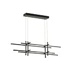 Suspend à cordon Dainolite SAL-4060LEDHP-MB Sally 8-Lumières 60W Noir mat