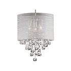 Suspendu tambour LED Dainolite TAH-153P-PC Tahnee 3-Lumières 180W Chrome poli