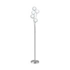Lampe sur pied LED mère et fils Dainolite 306F-SC 5-lumières Chrome satiné 200w