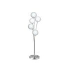 Lampe sur pied LED mère et fils Dainolite 306T-SC 5-lumières Chrome satiné 200w