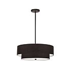 Suspendu incandescent à 2 étages Dainolite Everly 571-224P-MB-BK 240W 4 lumières noir mat