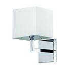 Applique incandescent Dainolite 77-1W-PC-WH 1-lumière Chrome poli 60w