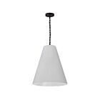 Suspendu LED de taille moyenne Anaya Dainolite Anaya ANA-M-MB-790 1-lumière 100W blanc