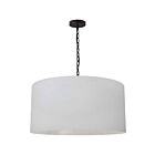Large suspendu LED Braxton Dainolite Braxton BXN-L-BK-790 1-lumière 100W blanc