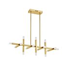 Chandelier 1 étage LED Dainolite Acasia ACS-4064HC-AGB-FR 48W Laiton vieilli