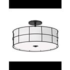Plafonnier Semi Encastré LED Dainolite Alcala ALC-163SF-MB 3-lumières 180W noir mat