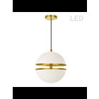 Suspendu LED Dainolite Atomic AMC-1330LEDP-AGB 2-lumières 30W blanc