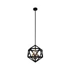 Lustre sur tige de LED Dainolite ARC-143C-AB séries Archello 3-lumières Noir mat 180w