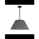Suspendu LED de taille moyenne Brynn Dainolite Brynn BRY-M-BK-500 1-lumière 100W gris