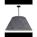 Suspendu surdimensionné LED Brynn Dainolite Brynn BRY-XL-BK-500 1-lumière 100W gris