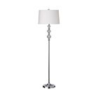 Lampe sur pied LED en cristal Dainolite C33F-PC 1-lumière Chrome poli 150w