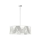 Lustre incandescent à 1 étage Dainolite Cardano CDO1-304C-MW-WH 400W 4 lumières blanc