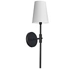 Dainolite CIN-211W-MB-790 Cinthia 60W 1-Lumière Noir mat Applique murale