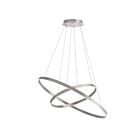 Lustre LED Dainolite CIR-1497C-SV Circulo Argent 97W