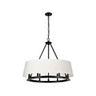 Chandelier 1 étage Dainolite Colby CLB-296C-MB-790 6-Lumières 360W Noir