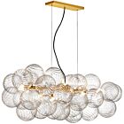 Dainolite CLZ-418HP-AGB Charlize 10-Lumières 400W Laiton vieilli Suspendu