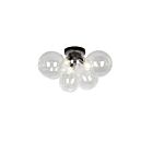 Plafonnier halogène Dainolite Comet CMT-143FH-CLR-MB 120W 3 lumières transparent