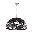 Suspendu cordon DEL Dainolite COR-201P-BK séries Coral 1-lumière Noir mat 150w