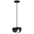 Dainolite CRT-61P-MB Cresent 1-Lumière 25W Noir mat Suspendu