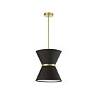 Suspendu incandescent Dainolite Caterine CTN-121P-AGB-797 100W 1 lumière noir