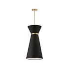 Suspendu à LED Dainolite Caterine CTN-141P-AGB-797 100W 1-Lumière Noir
