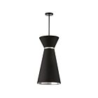 Suspendu à LED Dainolite Caterine CTN-141P-MB-697 100W 1-Lumière Noir