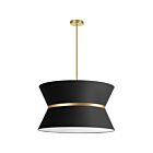 Lustre incandescent à 2 étages Dainolite Caterine CTN-244C-AGB-797 400W 4 lumières noir
