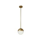 Suspendu à LED Dainolite Dayana DAY-71P-AGB 40W 1-Lumière Laiton vieilli