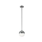 Suspendu sur tige halogène Dainolite DAY-71P-PC séries Dayana 1-lumière Chrome poli 40w