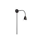 Applique murale halogène Dainolite Windford DGUW224-MB 50W 1 lumière noir mat