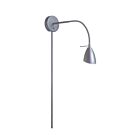 Applique murale à cou de cygne LED Dainolite DGUW224-SC 1-lumière Chrome satiné 50w