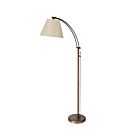 Lampe sur pied DEL réglable Dainolite DM2578-F-OBB 1-lumière Bronze huilé brossé 100w