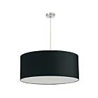 Suspendu tambour LED Dainolite DRM-L-797 séries Oversized Drum 1-lumière Noir 150w