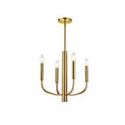 Lustre LED Dainolite ELN-164C-AGB Eleanor 1-Lumière Laiton vieilli 240W